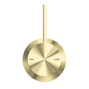 Nero Mixer Taps MECCA SHOWER MIXER 60MM HANDLE UP PLATE BRUSHED GOLD (NR221911JBG)