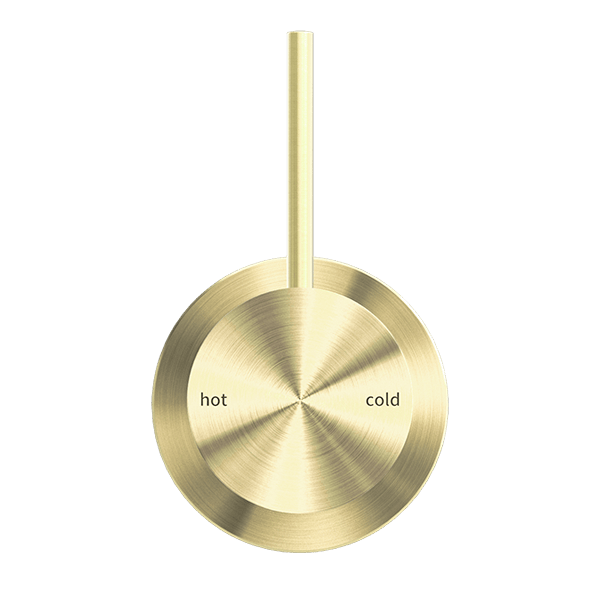 Nero Mixer Taps MECCA SHOWER MIXER 60MM HANDLE UP PLATE BRUSHED GOLD (NR221911JBG)