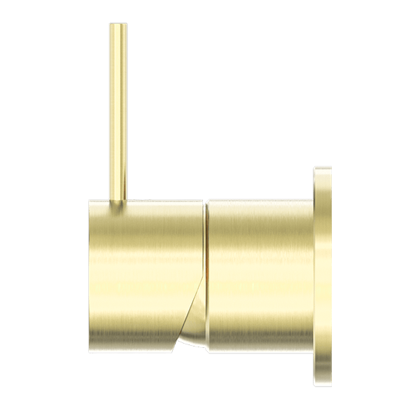 Nero Mixer Taps MECCA SHOWER MIXER 60MM HANDLE UP PLATE BRUSHED GOLD (NR221911JBG)