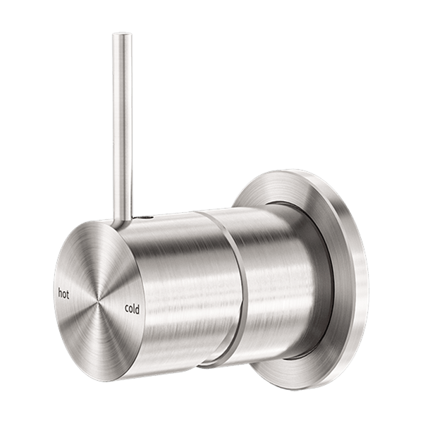 Nero Mixer Taps MECCA SHOWER MIXER 60MM HANDLE UP PLATE BRUSHED NICKEL (NR221911JBN)