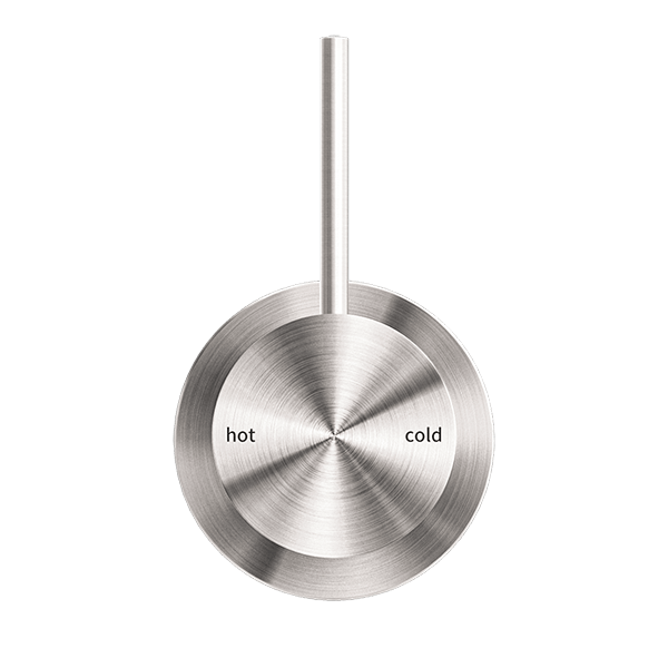 Nero Mixer Taps MECCA SHOWER MIXER 60MM HANDLE UP PLATE BRUSHED NICKEL (NR221911JBN)