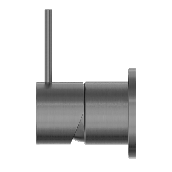 Nero Mixer Taps MECCA SHOWER MIXER 60MM HANDLE UP PLATE GUN METAL (NR221911JGM)