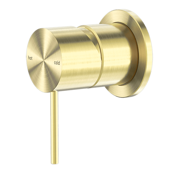 Nero Mixer Taps MECCA SHOWER MIXER 60MM PLATE BRUSHED GOLD (NR221911HBG)