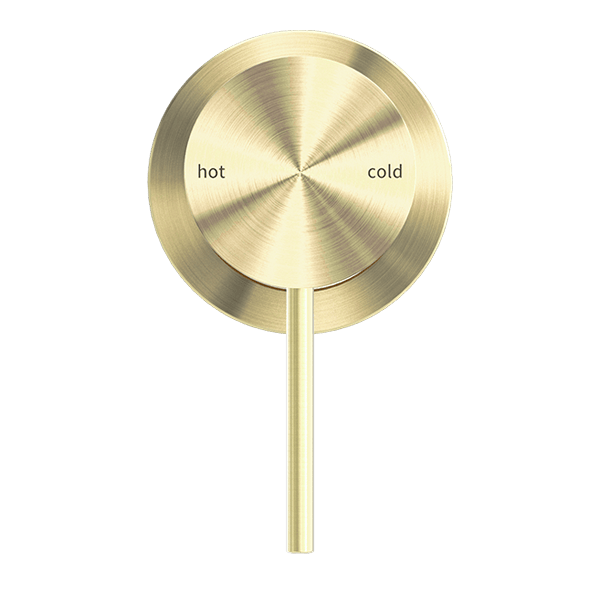 Nero Mixer Taps MECCA SHOWER MIXER 60MM PLATE BRUSHED GOLD (NR221911HBG)