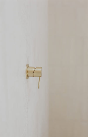 Nero Mixer Taps MECCA SHOWER MIXER 60MM PLATE BRUSHED GOLD (NR221911HBG)