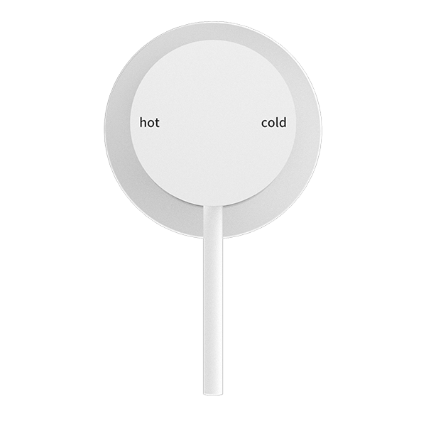 Nero Mixer Taps MECCA SHOWER MIXER 60MM PLATE MATTE WHITE (NR221911HMW)