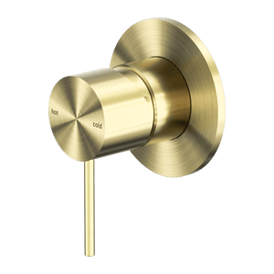 Nero Mixer Taps MECCA SHOWER MIXER 80MM PLATE BRUSHED GOLD (NR221911BG)