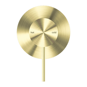 Nero Mixer Taps MECCA SHOWER MIXER 80MM PLATE BRUSHED GOLD (NR221911BG)