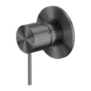 Nero Mixer Taps MECCA SHOWER MIXER 80MM PLATE GUN METAL (NR221911GM)