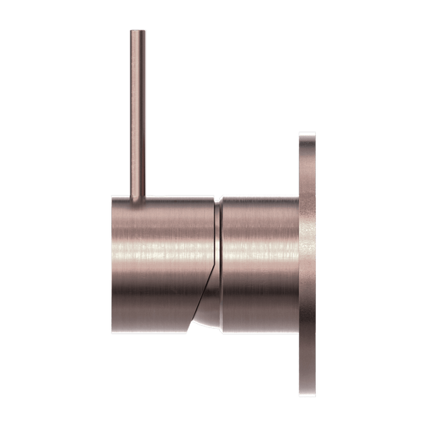 Nero Mixer Taps MECCA SHOWER MIXER HANDLE UP 80MM PLATE BRUSHED BRONZE (NR221911BBZ)