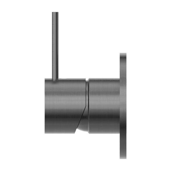Nero Mixer Taps MECCA SHOWER MIXER HANDLE UP 80MM PLATE GUN METAL (NR221911BGM)