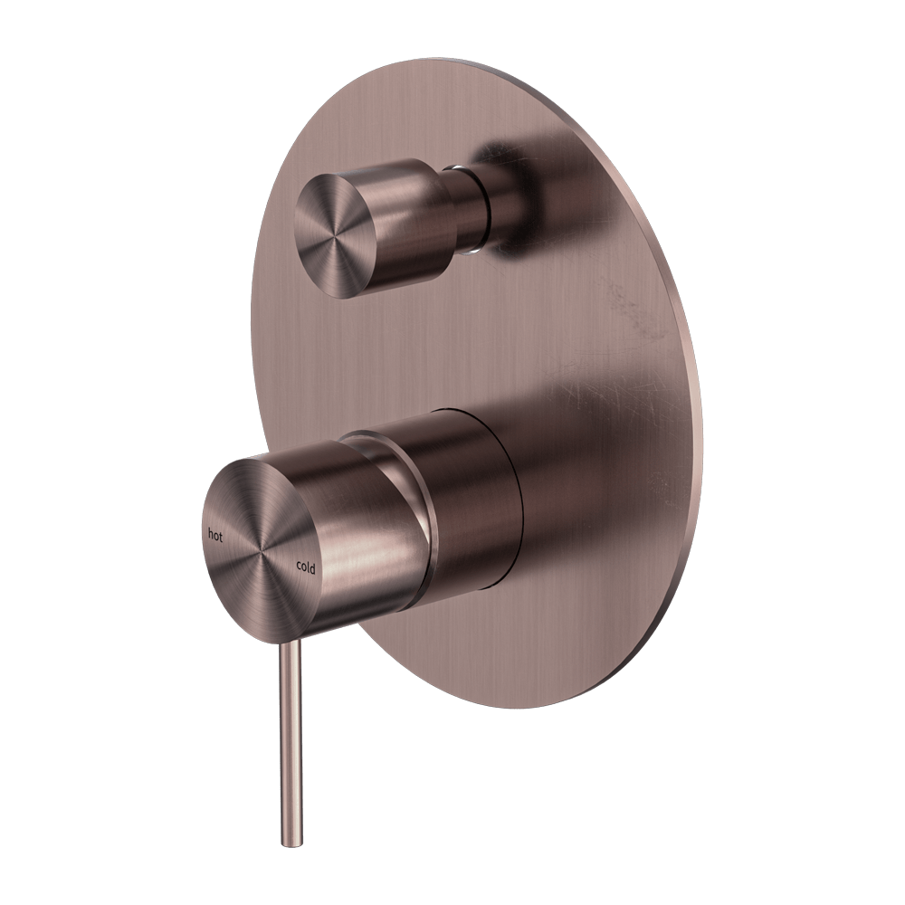 Nero Mixer Taps MECCA SHOWER MIXER WITH DIVERTOR BRUSHED BRONZE (NR221911ABZ)