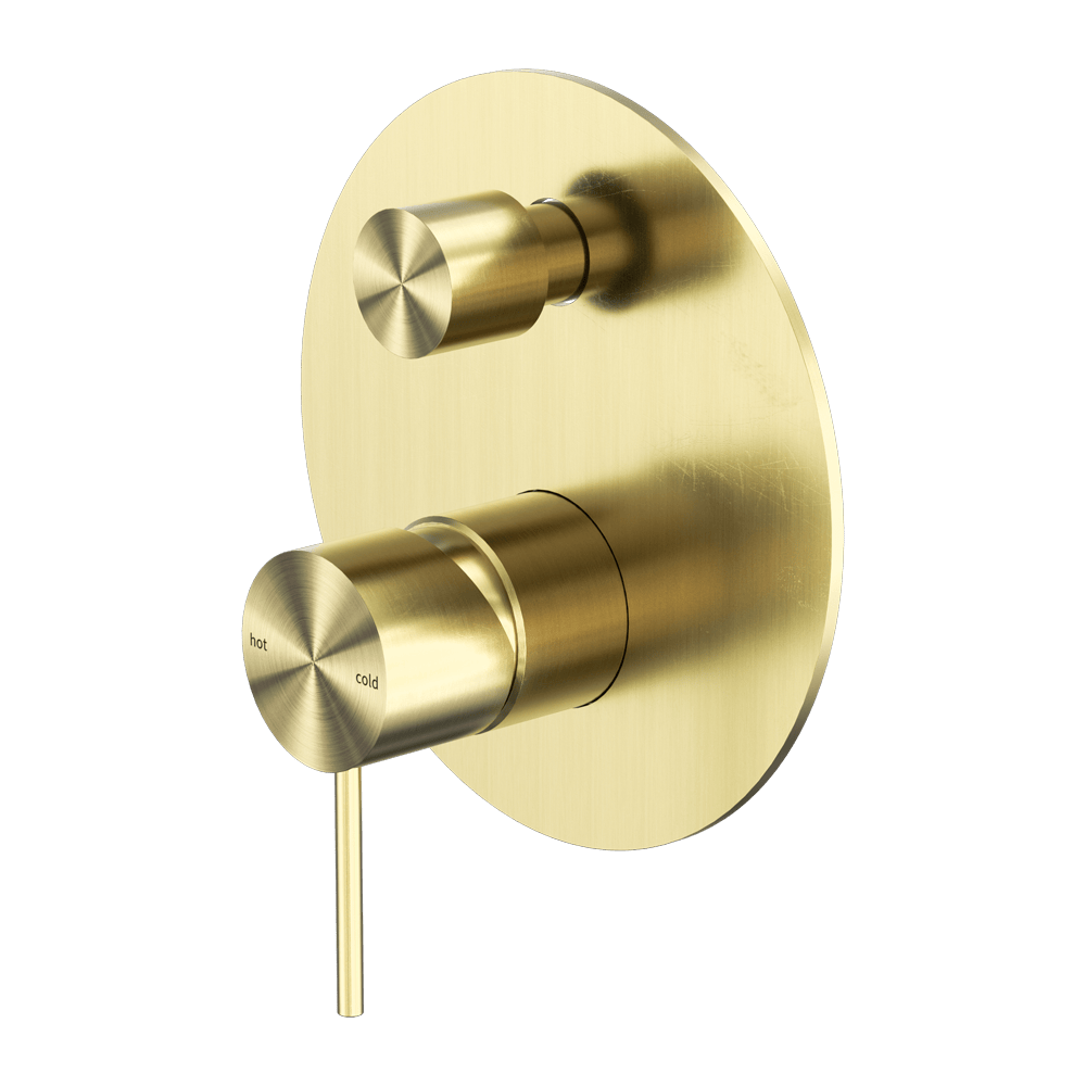 Nero Mixer Taps MECCA SHOWER MIXER WITH DIVERTOR BRUSHED GOLD (NR221911ABG)