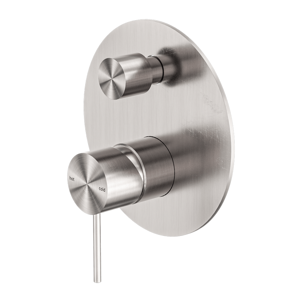 Nero Mixer Taps MECCA SHOWER MIXER WITH DIVERTOR BRUSHED NICKEL (NR221911ABN)