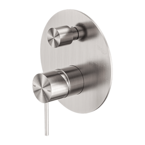 Nero Mixer Taps MECCA SHOWER MIXER WITH DIVERTOR BRUSHED NICKEL (NR221911ABN)
