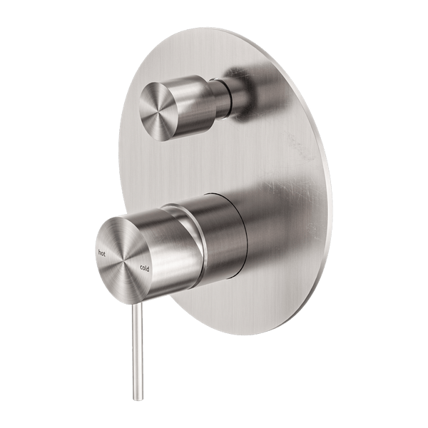 Nero Mixer Taps MECCA SHOWER MIXER WITH DIVERTOR BRUSHED NICKEL (NR221911ABN)