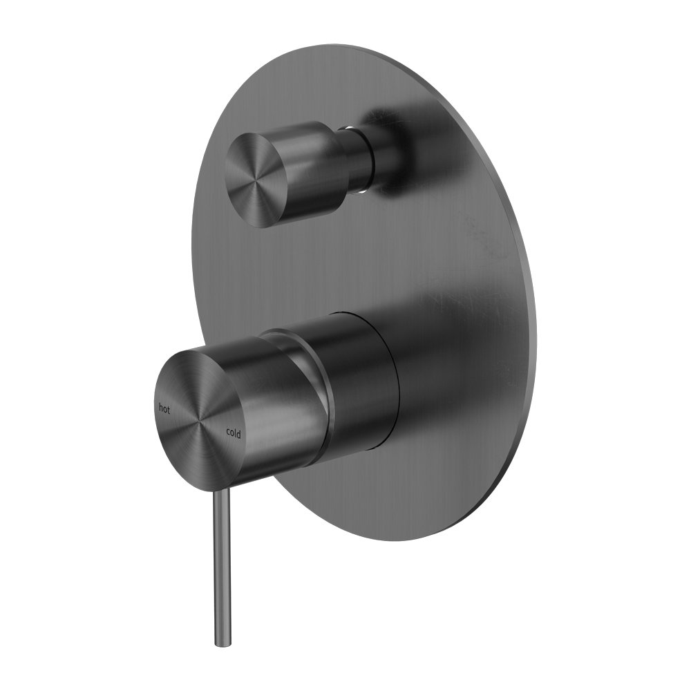 Nero Mixer Taps MECCA SHOWER MIXER WITH DIVERTOR GUN METAL (NR221911AGM)