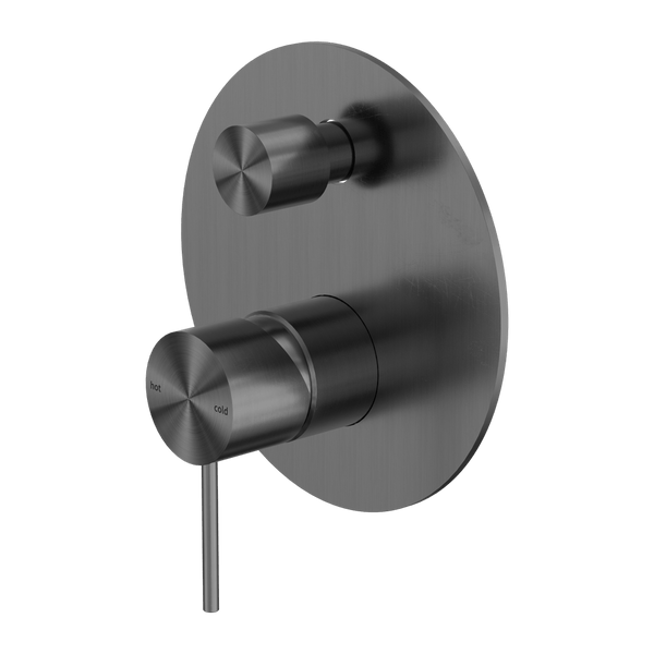 Nero Mixer Taps MECCA SHOWER MIXER WITH DIVERTOR GUN METAL (NR221911AGM)