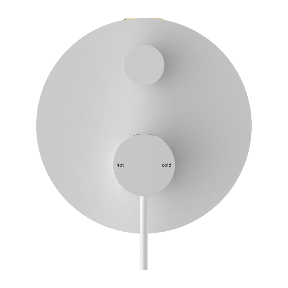 MECCA SHOWER MIXER WITH DIVERTOR MATTE WHITE (NR221911AMW)