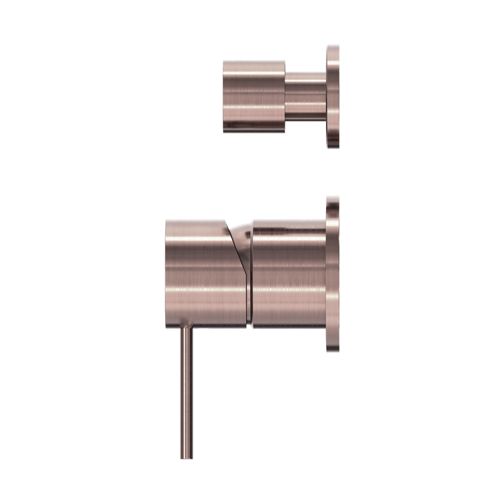 MECCA SHOWER MIXER WITH DIVERTOR SEPARATE BACK PLATE BRUSHED BRONZE (NR221911SBZ)