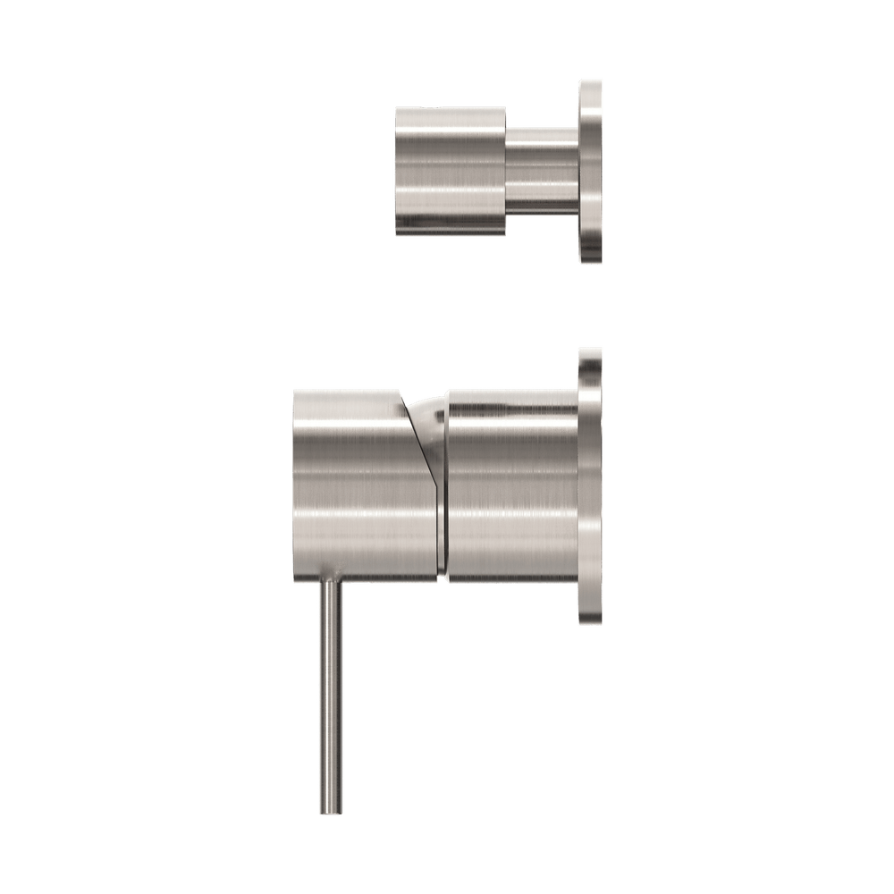MECCA SHOWER MIXER WITH DIVERTOR SEPARATE BACK PLATE BRUSHED NICKEL (NR221911SBN)