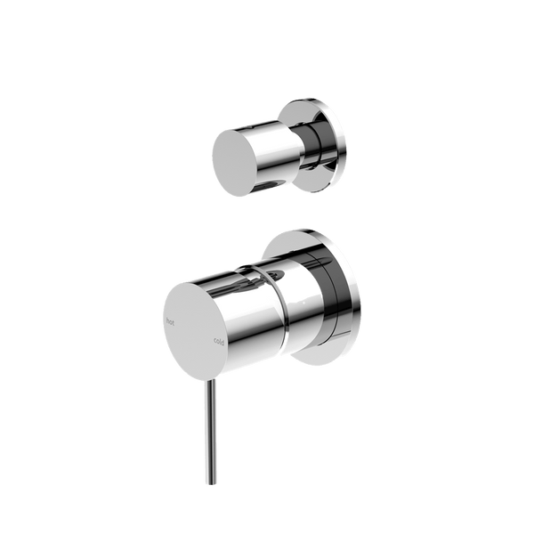 Nero Mixer Taps MECCA SHOWER MIXER WITH DIVERTOR SEPARATE BACK PLATE CHROME (NR221911SCH)
