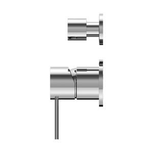 Nero Mixer Taps MECCA SHOWER MIXER WITH DIVERTOR SEPARATE BACK PLATE CHROME (NR221911SCH)