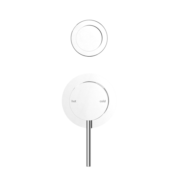 Nero Mixer Taps MECCA SHOWER MIXER WITH DIVERTOR SEPARATE BACK PLATE CHROME (NR221911SCH)