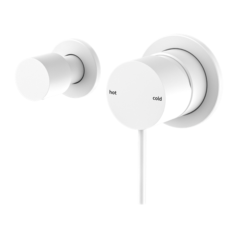 Nero Mixer Taps MECCA SHOWER MIXER WITH HORIZONTAL 2 WAY DIVERTOR MATTE WHITE (NR221911UMW)