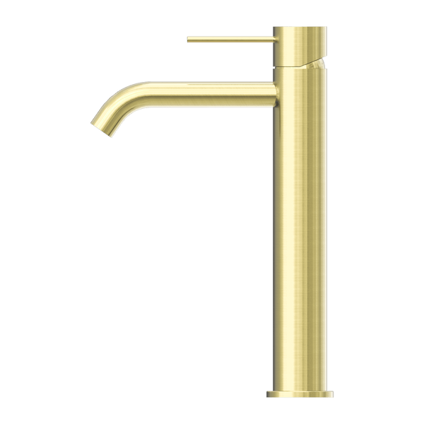 Nero Mixer Taps MECCA TALL BASIN MIXER BRUSHED GOLD (NR221901aBG)