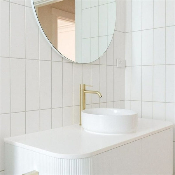Nero Mixer Taps MECCA TALL BASIN MIXER BRUSHED GOLD (NR221901aBG)