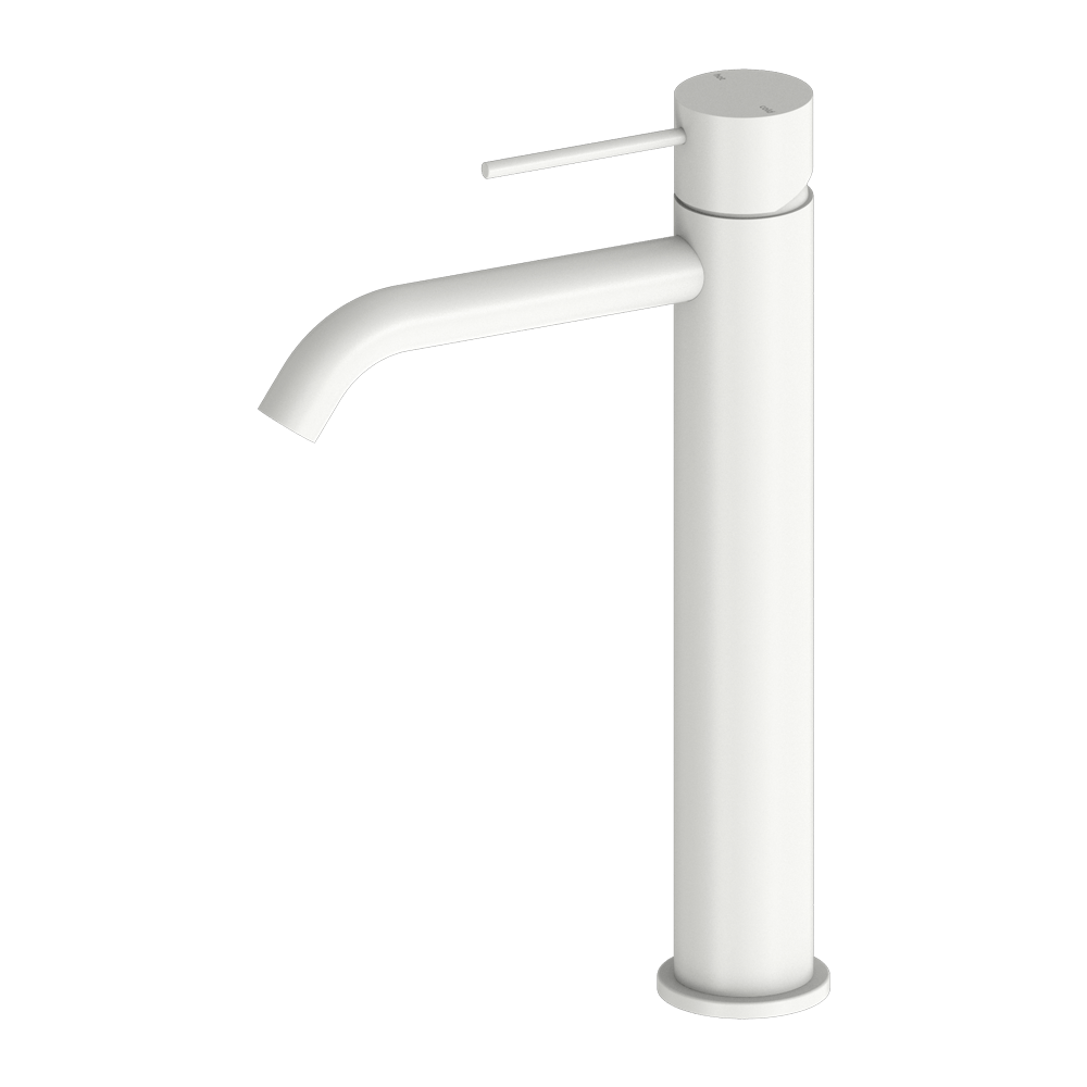 Nero Mixer Taps MECCA TALL BASIN MIXER MATTE WHITE (NR221901aMW)