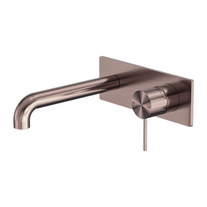 Nero Mixer Taps MECCA WALL BASIN/BATH MIXER 120/160/185/230/260MM BRUSHED BRONZE