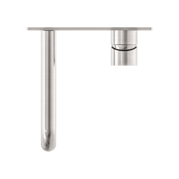Nero Mixer Taps MECCA WALL BASIN/BATH MIXER 120/160/185/230/260MM BRUSHED NICKEL