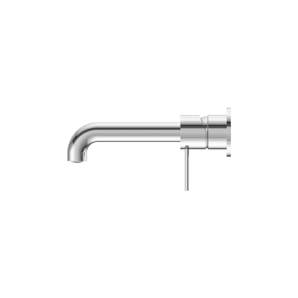 Nero Mixer Taps MECCA WALL BASIN/BATH MIXER SEPARATE BACK PLATE 120/260MM CHROME