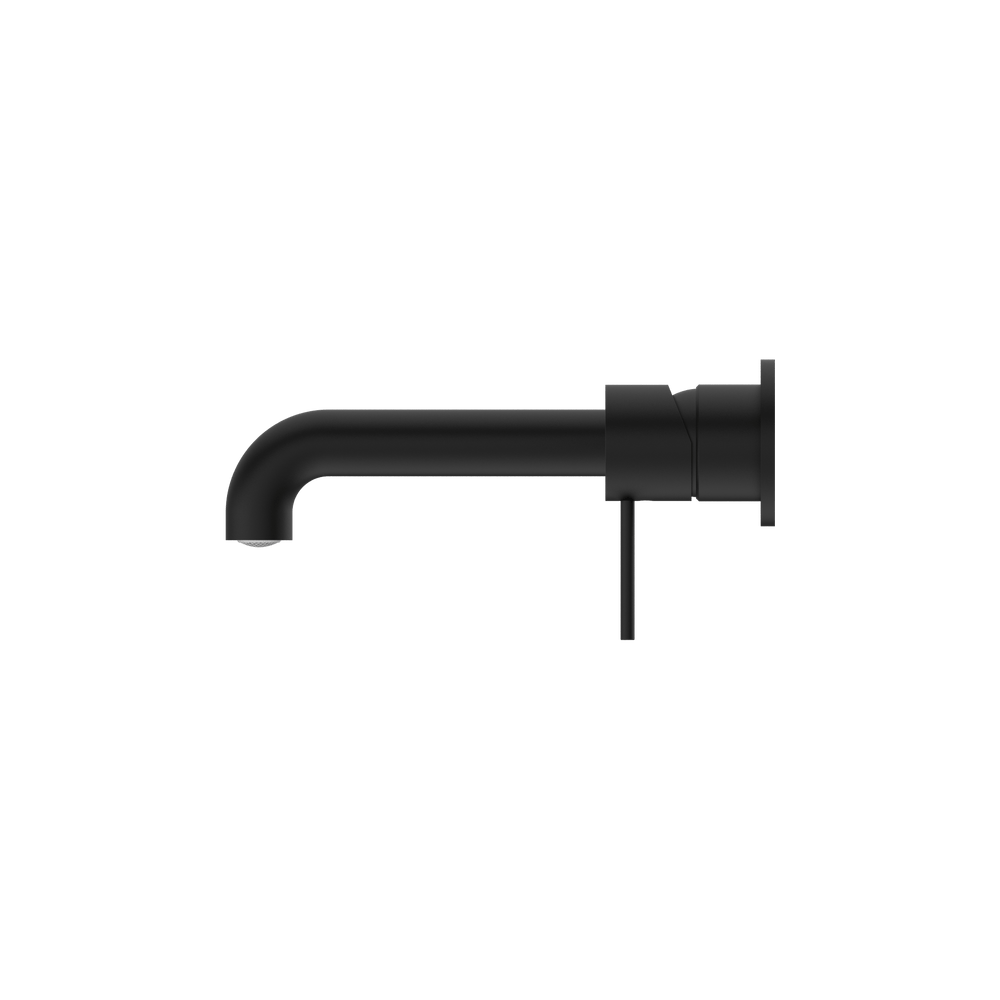 MECCA WALL BASIN/BATH MIXER SEPARATE BACK PLATE 120/260MM MATTE BLACK