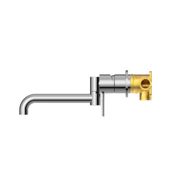 MECCA WALL BASIN/BATH MIXER SWIVEL SPOUT 225MM CHROME (NR221910RCH)