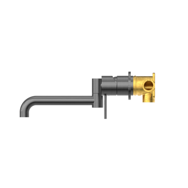 MECCA WALL BASIN/BATH MIXER SWIVEL SPOUT 225MM GUN METAL (NR221910RGM)