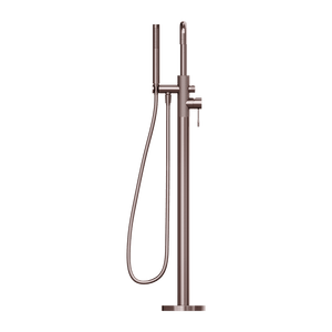 Nero Mixer Taps OPAL FREESTANDING BATH MIXER WITH HAND SHOWER BRUSHED BRONZE (NR251903aBZ)