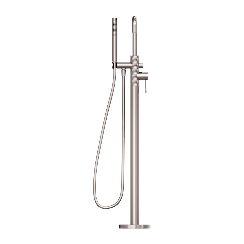 OPAL FREESTANDING BATH MIXER WITH HAND SHOWER BRUSHED NICKEL (NR251903aBN)