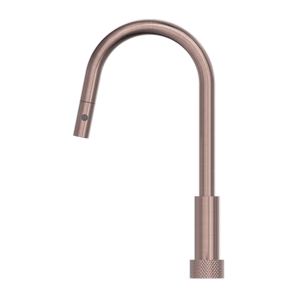 Nero Mixer Taps OPAL PROGRESSIVE PULL OUT KITCHEN SET BRUSHED BRONZE (NR252008BZ)