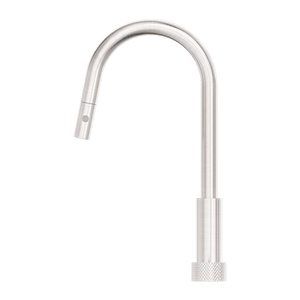 Nero Mixer Taps OPAL PROGRESSIVE PULL OUT KITCHEN SET BRUSHED NICKEL (NR252008BN)