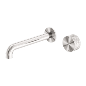Nero Mixer Taps OPAL PROGRESSIVE WALL BASIN/BATH SET 120/160/185/230/260MM BRUSHED NICKEL