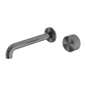 Nero Mixer Taps OPAL PROGRESSIVE WALL BASIN/BATH SET 120/160/185/230/260MM GRAPHITE