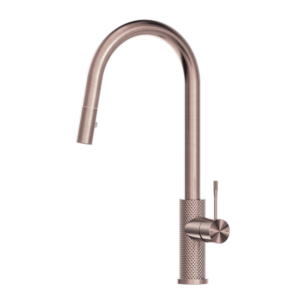 Nero Mixer Taps OPAL PULL OUT SINK MIXER WITH VEGIE SPRAY FUNCTION BRUSHED BRONZE (NR251908BZ)