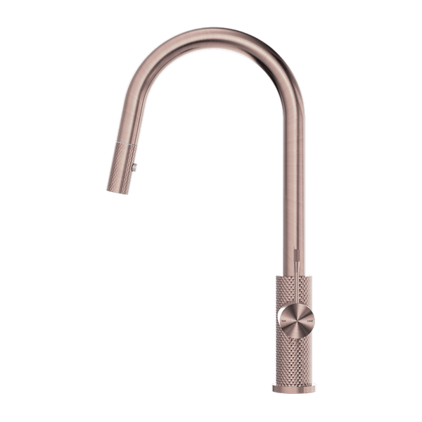 Nero Mixer Taps OPAL PULL OUT SINK MIXER WITH VEGIE SPRAY FUNCTION BRUSHED BRONZE (NR251908BZ)