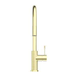 Nero Mixer Taps OPAL PULL OUT SINK MIXER WITH VEGIE SPRAY FUNCTION BRUSHED GOLD (NR251908BG)