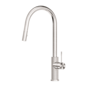 Nero Mixer Taps OPAL PULL OUT SINK MIXER WITH VEGIE SPRAY FUNCTION BRUSHED NICKEL (NR251908BN)