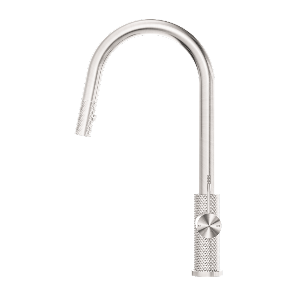 OPAL PULL OUT SINK MIXER WITH VEGIE SPRAY FUNCTION BRUSHED NICKEL (NR251908BN)