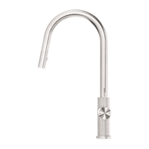 Nero Mixer Taps OPAL PULL OUT SINK MIXER WITH VEGIE SPRAY FUNCTION BRUSHED NICKEL (NR251908BN)